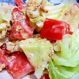 キャベツとトマトの胡麻サラダ